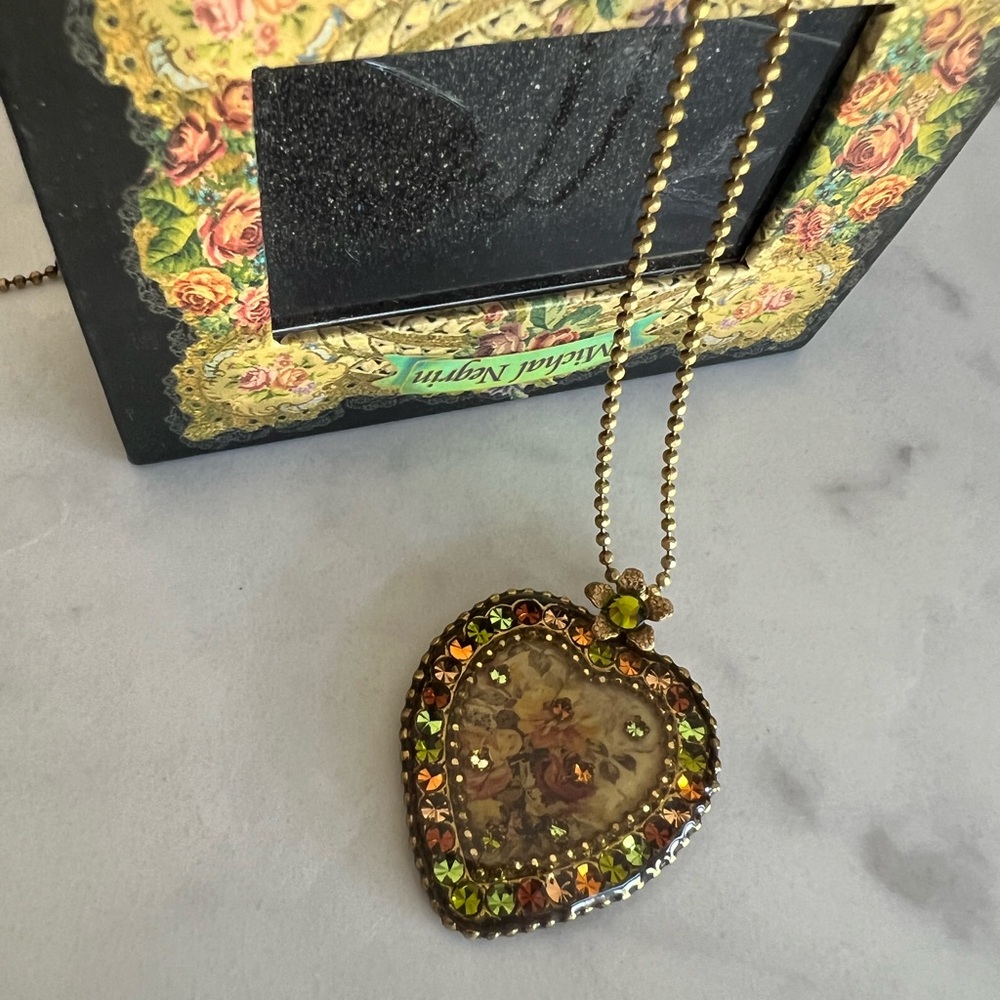 Michal Negrin 16” Heart Necklace